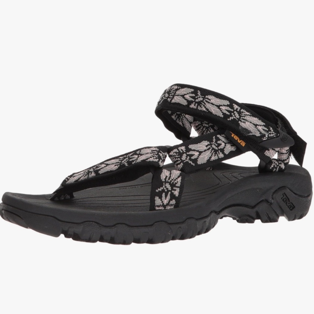 Teva Gray and Black Patterned Sandals for Everyday Activities! Size 6